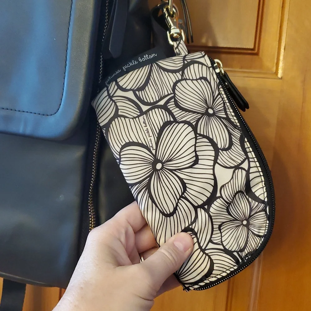 Petunia Pickle Bottom Boxy Backpack In Black‎ Matte Leatherette